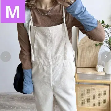 시마무라 mayo 코듀로이 살로펫 크림 M 사이즈