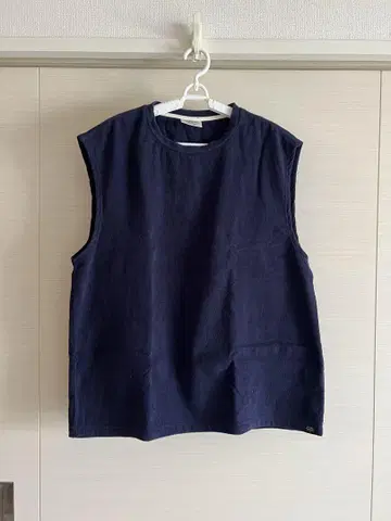 이마바리 타월 THING FABRICS 파일 원단 슬리브리스 티셔츠