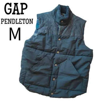 [ 빅 사이즈 ] GAP PENDLETON 패디드 베스트 네이비 M