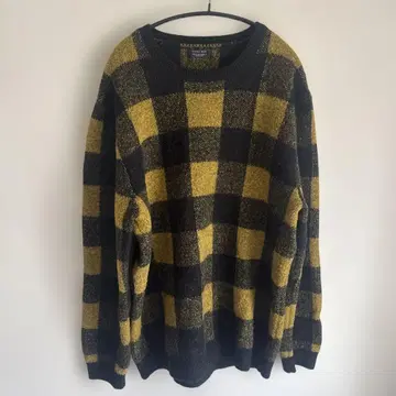 ZARA MAN 체크 무늬 스웨터 EU 44 XL