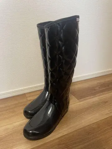 HUNTER 레인부츠 퀼팅 디자인 24cm