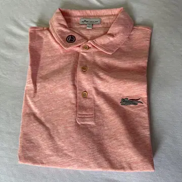 PETER MILLAR 핑크 피케 셔츠 M