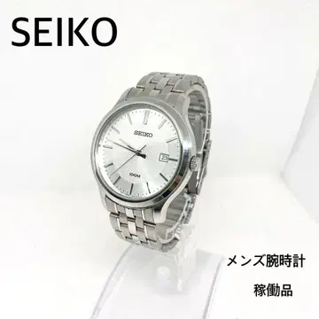 작동품 SEIKO 남성용 손목시계 쿼츠 100m 방수 6N42-00F0