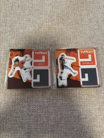 하이큐 아크릴X 피규어 니시노야 유우 타나카 류노스케 2개 세트