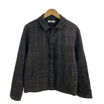 nest robe CONFECT 울 체크 숏 블루종