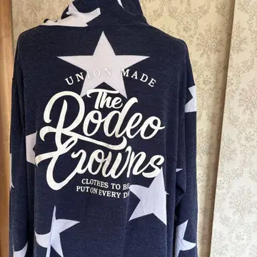 RODEO CROWNS 별 패턴 후드 부착 가디건 FREE 겉옷