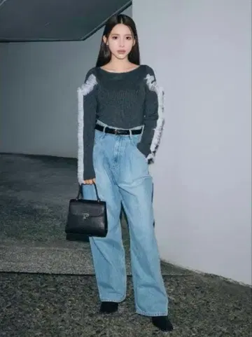 FRAY I.D 프레이 아이디 하이웨스트 턱 데님