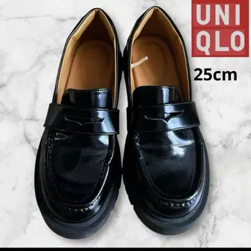 새상품급 UNIQLO C 유니클로 씨 네이비 필 터치 로퍼 25cm