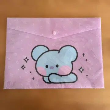 BT21 코야 파일 포켓 A4 핑크 KOYA BTS 서류 프린트