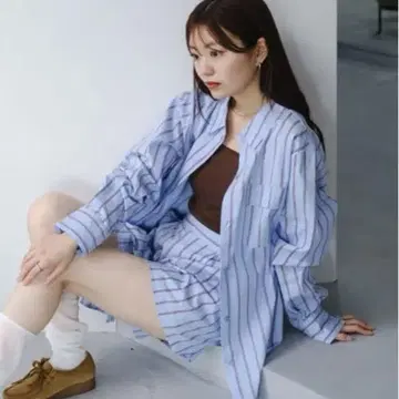 카스타네 스트라이프 셔츠
