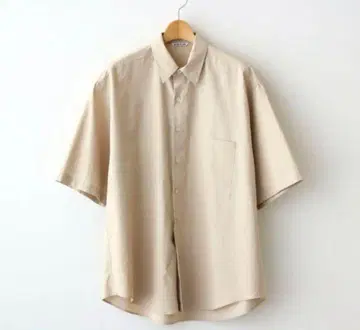 AURALEE 오라리 WASHED FINX TWILL 반팔 셔츠