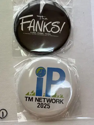 TM NETWORK 캔뱃지 2개 세트 1