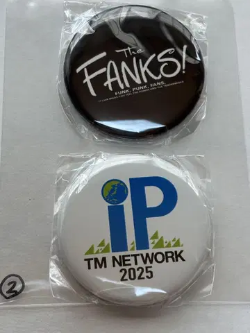 TM NETWORK 캔뱃지 2개 세트2