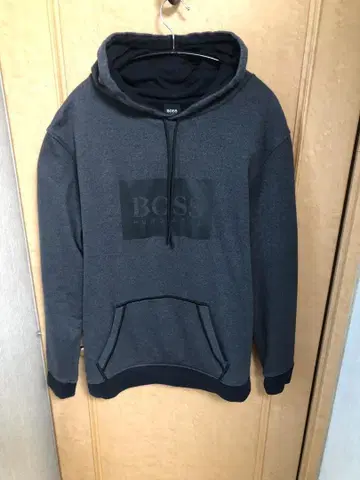 BOSS 다크 그레이 후드 부착 후드티 L 사이즈