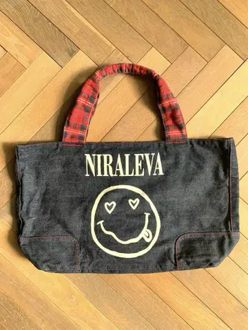 BEAMS BOY 스마일리 페이스 토트백 리버서블