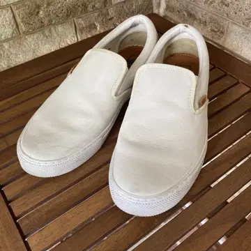 VANS 반스 제조 중지 화이트 가죽 슬립온 V3060NBC