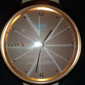 핑크 골드 GARMIN 아날로그 여성용 손목시계 핑크