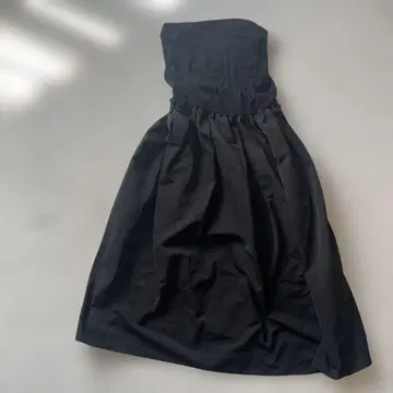 튜브탑 드레스 블랙