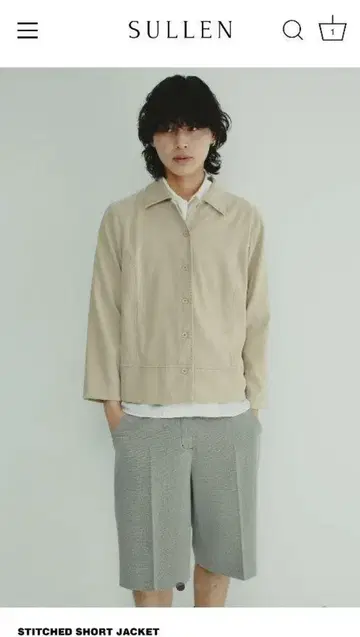 [ SULLEN ] Susan Graver 베이지 셔츠 자켓