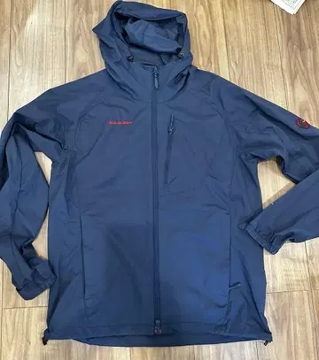 MAMMUT 네이비 후드 부착 마운틴 후드티 L