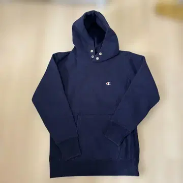Champion 네이비 후드티 버튼 포함