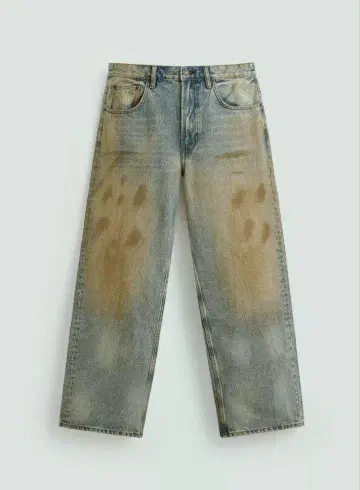 [ 새상품급 ] ZARA 빈티지 가공 배기 핏 청바지