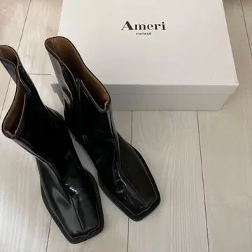 아메리빈티지 블랙 WATER PROOF SHORT BOOTS