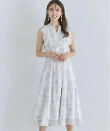 핀턱 뉴앙스 플라워 원피스 토코 클로젯