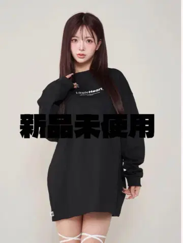 Darich 새상품 하트 모티브 롱 T셔츠 [ F ]