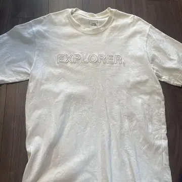 THE NORTH FACE 화이트 T셔츠 EXPLORER.