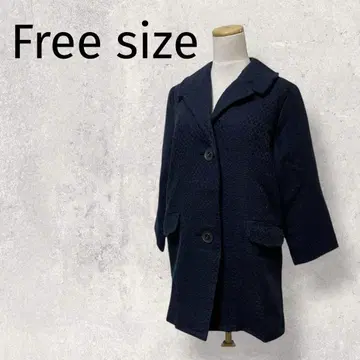 체스터 코트/Free/네이비/루즈핏/겉옷/노브랜드 0758