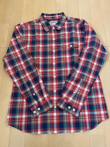 THE NORTH FACE 체크 무늬 긴팔 셔츠 L