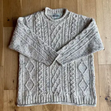 구제 의류 아란 니트 Alan knit 아일랜드 울 100%