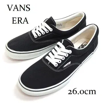 미사용품 VANS 반스 ERA 에라 캔버스 블랙 26cm