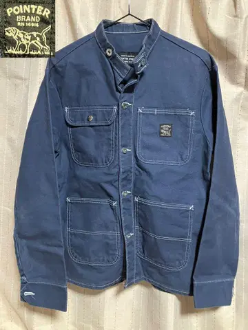 새상품급 S 포인터 브랜드 USA제 커버올 점퍼 네이비