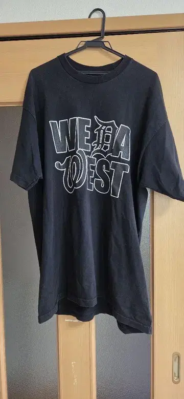 WE DA WEST 오버 사이즈 T셔츠 블랙
