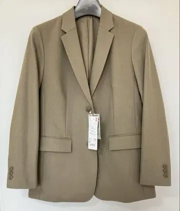 새상품 UNIQLO/유니클로 테일러드 자켓 릴랙스핏 카키