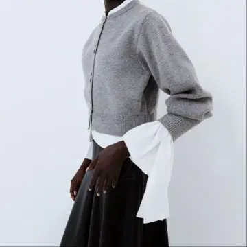 미사용 새상품 bibiy. Angelique Knit 그레이