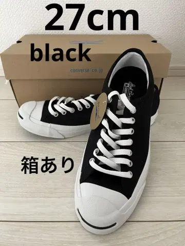 새상품 박스 포함 CONVERSE 잭 파셀 블랙 27cm