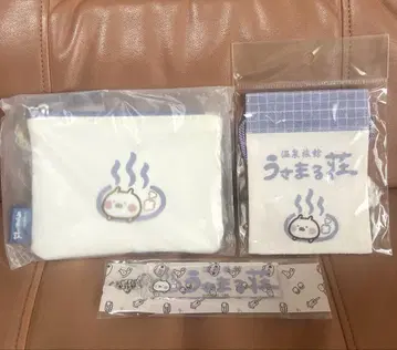 우사마루장 온천 여관 3종 티슈 파우치 아크릴 KC 복조리 S 키링