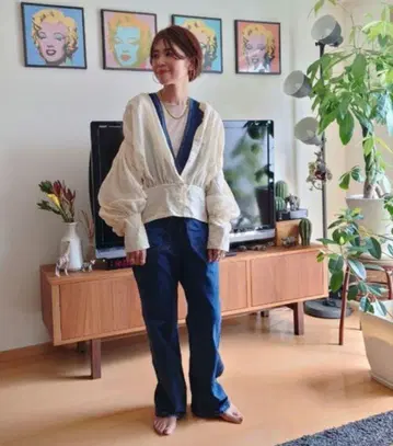 Aresense 아센스 개더 블라우스 mai mabuchi 콜라보