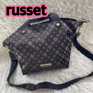 russet 러셋 모노그램 브라운 토트백 숄더 2way
