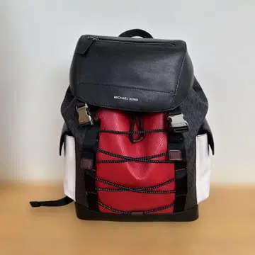 MICHAEL KORS 백팩 블랙/레드/화이트