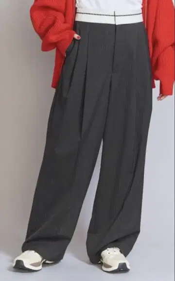 뷰티 앤 유스 와이드 팬츠 S