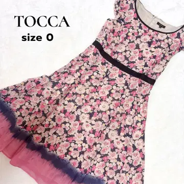 새상품급 TOCCA 플라워 꽃무늬 프린트 플레어 원피스 size 0