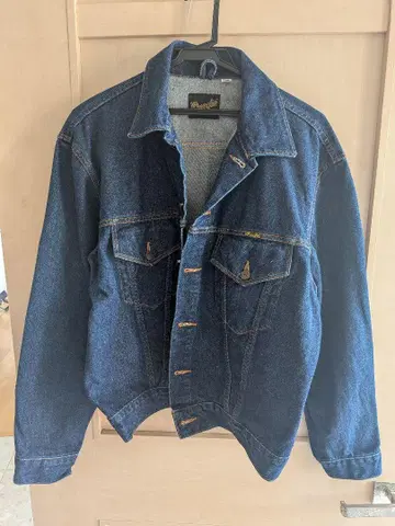 Wrangler 다크 블루 데님 자켓