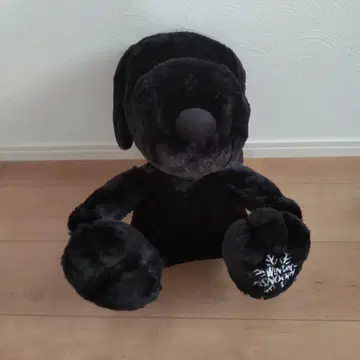 SNOOPY 블랙 강아지형 봉제 인형