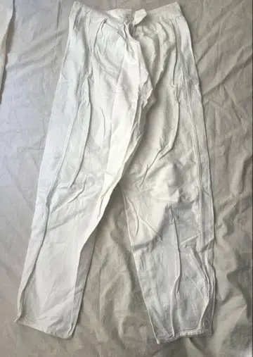 빈티지 군용 화이트 팬츠