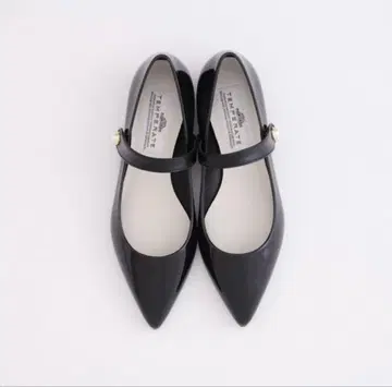 TEMPERATE CARRIE 블랙 플랫슈즈 23cm