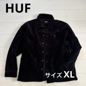 HUF 하프 코듀로이 자켓 블랙
